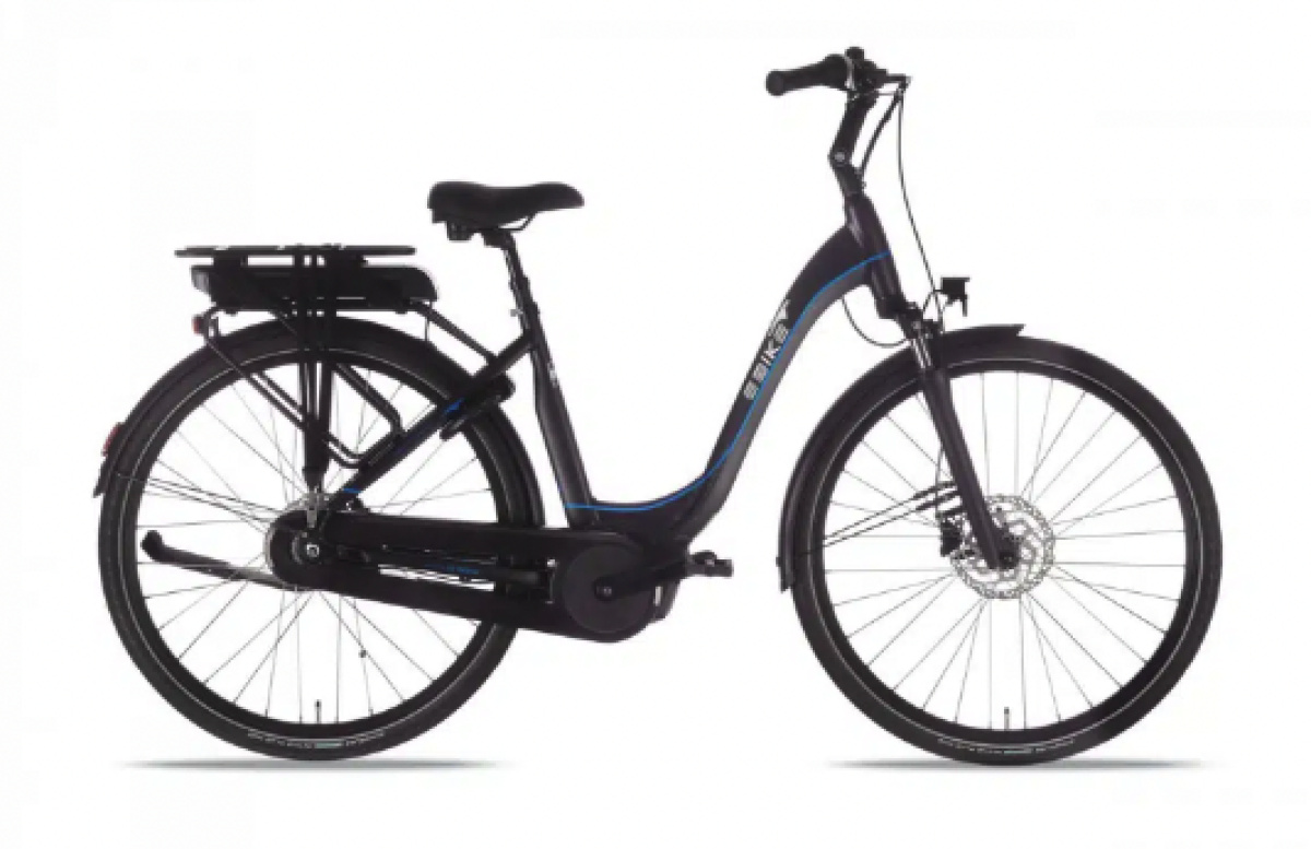 Ebike Das Original COMFORT Easy Wave Active / 400 Wh / Purion / 7G FL Dames Black Matt 48cm