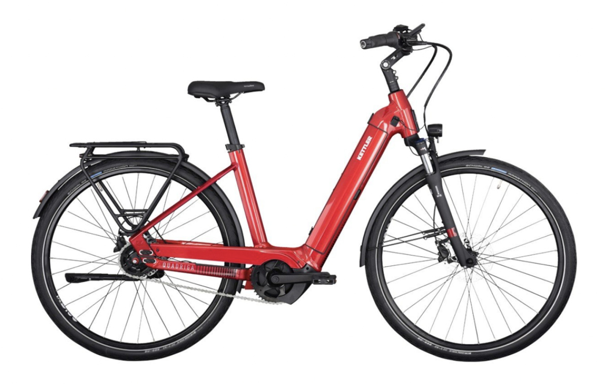 KETTLER Alu-Rad QUADRIGA P5 FL Dames Classic Red Shiny 28 Inch 48cm 2024