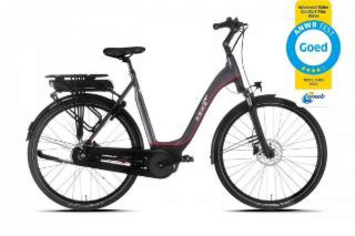 Ebike Das Original COMFORT Plus Wave Active Plus 400 Wh Intuvia Titan Grey Black Red Matt